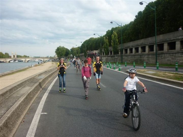 Entraînement sur les bords de Seine